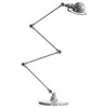 Jielde Signal Zigzag 4 Arm Desk Or Floor Light - Polished Chrome Silver Designer Floor Lamp