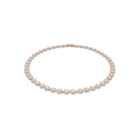 Image of Swarovski Angelic necklace Round cut, White, Rose gold-tone plated, 5367845