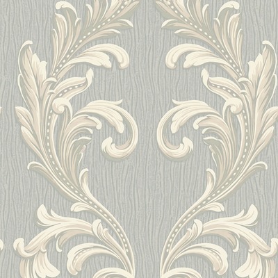 Tiffany Scroll Texture Wallpaper Silver Belgravia 41325