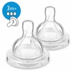 Image of Avent Classic Anti-Colic Teat 2 Pack Choose your flow (Flow: Medium Flow)