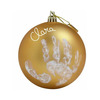 Image of Baby Art My Christmas Fairy, Handprint Christmas Decoration Bauble - Silver, Gold or Red (Colour: Gold)