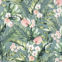 Image of Tropical Floral Wallpaper Sea Breeze Arthouse 924905