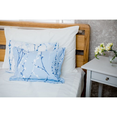 Boudoir Pillow & Pillowcase - Blue & White Buds – The Big Little Duvet Company