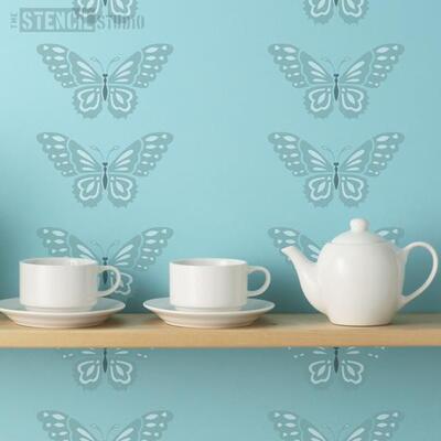 Beautiful Butterfly Stencil - XS - A x B  17.6 x 9.8cm (6.9 x 3.8 inches)
