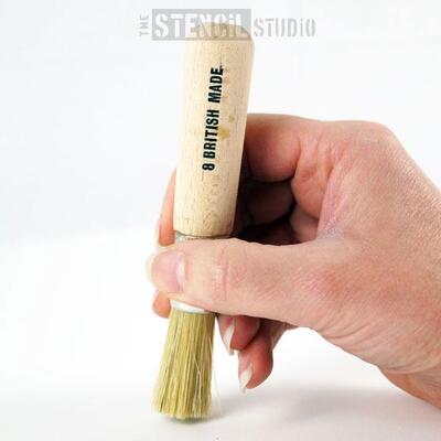 Small Stencil Brush - No 8 - 10mm - No.8 - 10mm