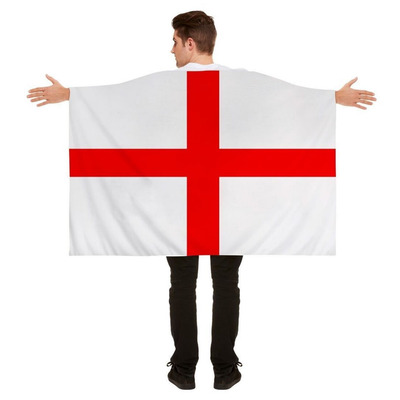 Adult Size England English Wearable Flag St George Cape