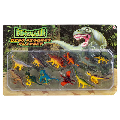 12 Piece Realistic Dino Dinosaur Plastic Toys Figures Playset