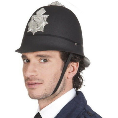Adult/Child Plastic Police Policeman Helmet Toy Hat - TWO