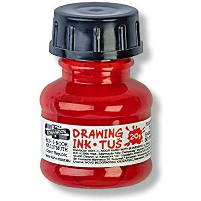Koh-I-Noor Technical Drawing Ink 20g - Red