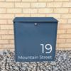 Image of Personalised Lockable Parcel Box with Lifting Lid