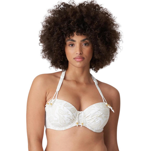 Prima Donna Swim Sidari Padded Balcony Bikini Top - White Yacht