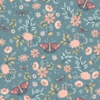 My Kingdom Sweet Meadow Wallpaper Teal Muriva M58104