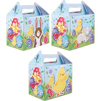 Pack Of 12 Printed Easter Cake/Lunch Boxes - ONE PACK (12)