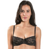 Aubade Rosessence Half Cup Bra - Noir - 32B from Belle Lingerie