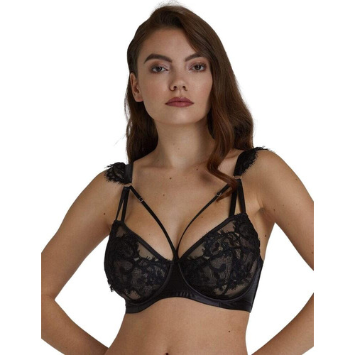 Playful Promises Anneliese Fuller Bust Bra - Black