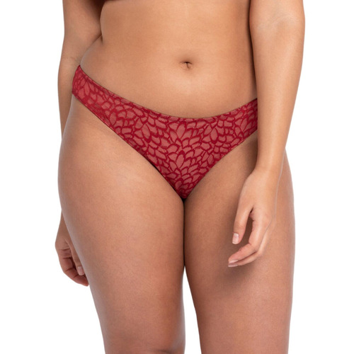 Curvy Kate Love Me Lace Brazilian Brief - Claret