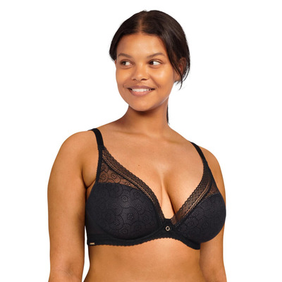 Chantelle Festivite Plunge T Shirt Bra - Black - 32A
