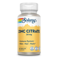 Solaray Zinc Citrate 20mg 60's