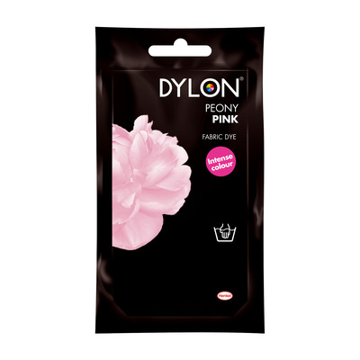 50g Dylon Hand Wash Fabric Dye Sachets - 17 Assorted Colours - PEONY PINK (50g)