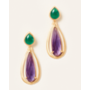 Sidney earrings in amethyst and green onyx at Carousel Jewels