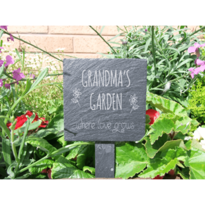 Slate Plant Marker - Grandmas Garden