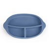 Image of Haakaa Silicone Divided Plate (Colour: Bluestone)