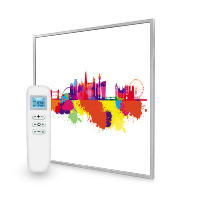 595x595 London Skyline Splash Image Nexus Wi-Fi Infrared Heating Panel 350W - Electric Wall Panel Heater