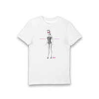 Image of Barbie Barbara Roberts Iconic Zebra Swimsuit Adults T-Shirt - White - XL