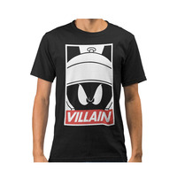 Image of Looney Tunes Marvin the Martain Villain Adults T-Shirt - Black - L