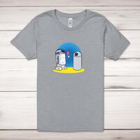 R2D2 In Love Adult T-Shirt