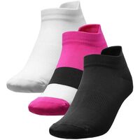 Image of 4F Womens Everyday Socks - Black/White/Fuchsia
