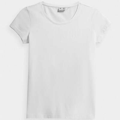 4F Womens Short Sleeves T-Shirt - White