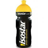Image of Isostar Sports Nutrition Pull Push Water Bottle 650ml - Black/Yellow