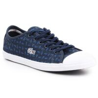 Image of Lacoste Womens Ziane Sneakers Shoes - Navy Blue