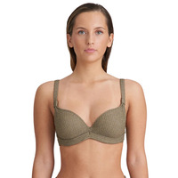 Marie Jo Tinjis Padded Plunge Bikini Top – Golden Olive – 36B