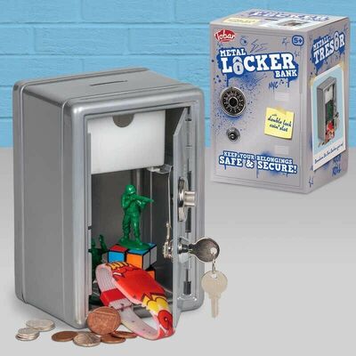 Silver Metal Combination Safe Lockable Cash Money Box