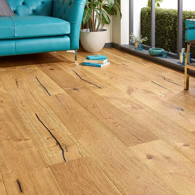 Lusso Trento Distressed Natural Oiled Engineered Oak – Lusso