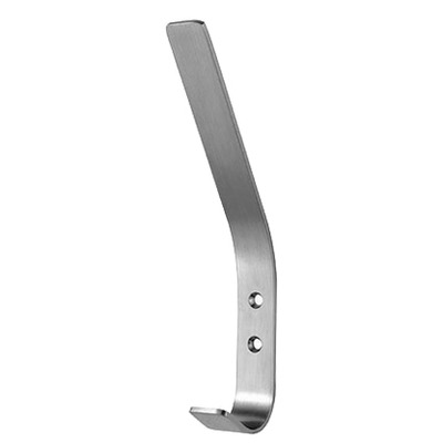 Eurospec Flat Hat And Coat Hook, Satin Stainless Steel - HCH1013 STAINLESS STEEL - SATIN FINISH