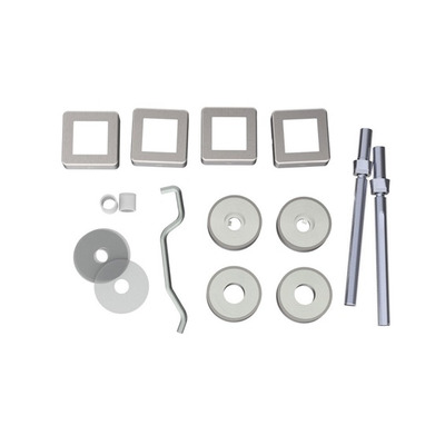 Eurospec Back To Back Fixing Kits, For 30mm Dia Bar, Polished Or Satin Finish - BBF1030 (30mm DIA BAR) - SATIN STAINLESS STEEL
