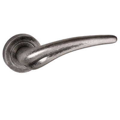 Atlantic Old English York, Distressed Silver Door Handles - OE-174 DS (sold in pairs) DISTRESSED SILVER
