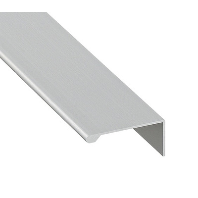 Hafele Saane Profile Grip Cabinet Wide Cupboard Pull Handle (2500 Length), Aluminium Silver - 126.14.901 ALUMINIUM SILVER - 2500mm LENGTH