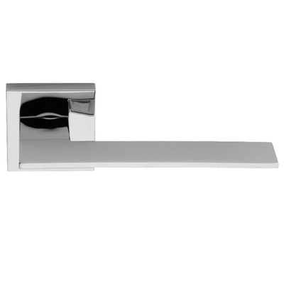 Excel Frascio Blade Lever on Square Rose, Polished Chrome - 1500/50Q/PCP (sold in pairs) POLISHED CHROME