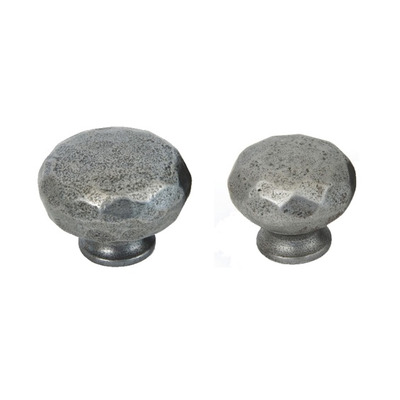 From The Anvil Hammered Cupboard Knob (32mm Or 38mm), Natural Smooth - 33359 LARGE - 38mm
