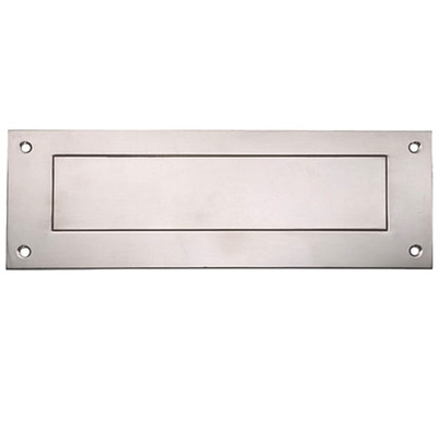 Hafele Interior Letter Flap (330mm x 110mm), Polished Or Satin (Matt) Stainless Steel - 986.08.320 POLISHED STAINLESS STEEL
