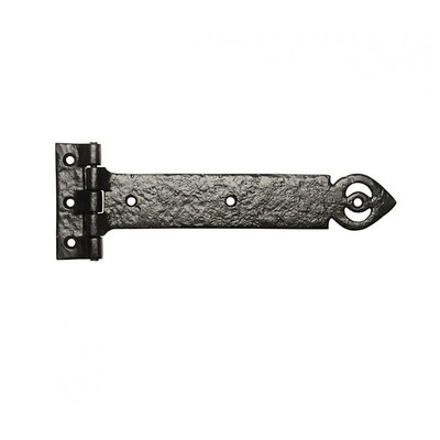 Kirkpatrick Black Antique Malleable Iron Hinge (12, 15 and 18 Inch) - AB1161 (sold in pairs)  (A) BLACK ANTIQUE - 12"