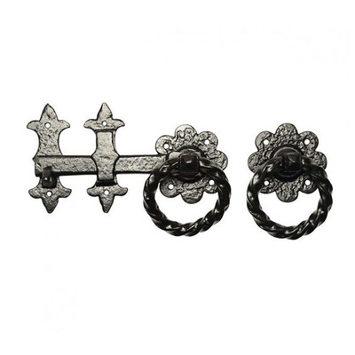 Kirkpatrick Black Antique Malleable Iron Gate Latch (152mm, 177mm, 203mm and 254mm Length) - AB1249 (A) BLACK ANTIQUE - 6"