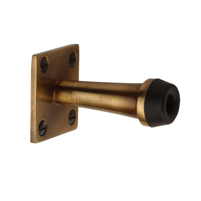 Heritage Brass Wall Mounted Door Stop (64mm OR 76mm), Antique Brass - V1190-AT ANTIQUE BRASS - 64mm (2 1/2")