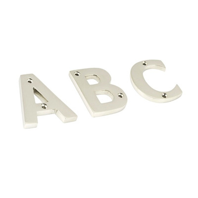 From The Anvil Letters (A-Z), Polished Nickel Finish - 90303 LETTERS, POLISHED NICKEL FINISH - M