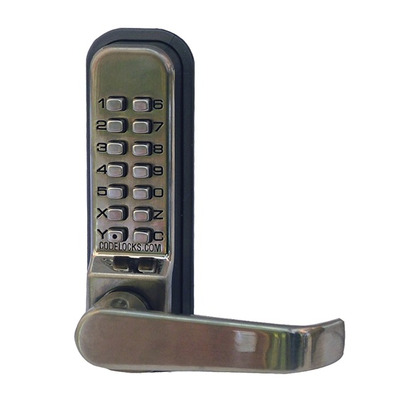 Codelocks CL400 Series Digital Lock With Mortice Lock, Stainless Steel - L13709 STAINLESS STEEL