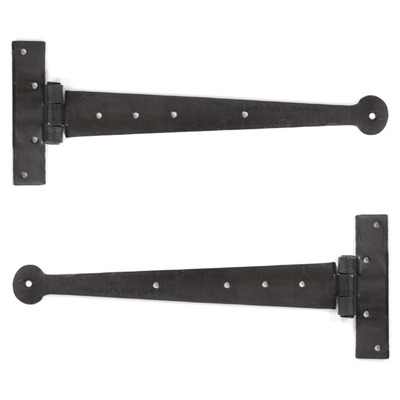 From The Anvil Penny End T-Hinge (Various Sizes), Beeswax - 33188 (sold in pairs) 12" T-HINGE (PAIR), BEESWAX